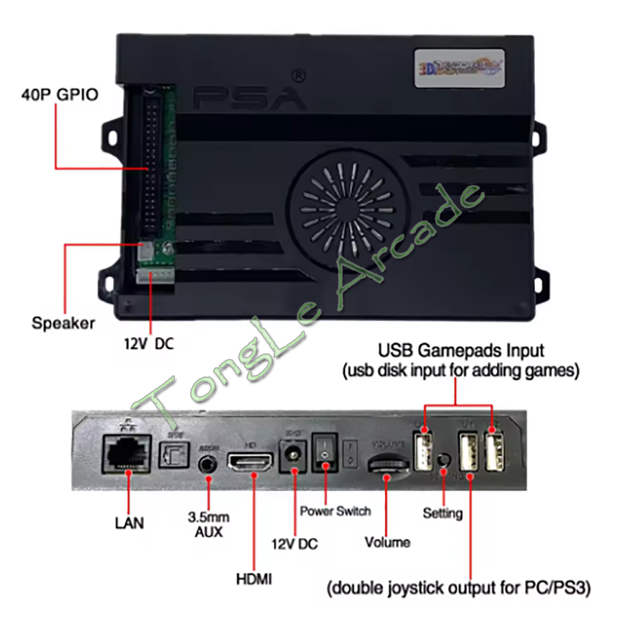 3D WiFi 10888 in 1 Pandora Sag - огляд і ціна Trackball Controller Arcade